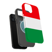 Flag Italy Tough Cases For Apple iPhone (17, 16, 15, 14, 13, 12, 11, X, SE, 8, 7/ Air, Plus, Pro, Max, Mini, XR, XS), Print in USA
