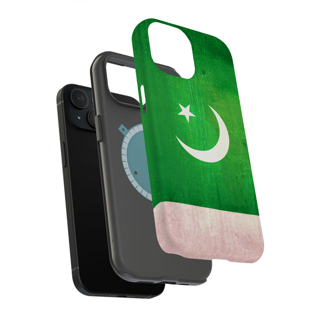 Pakistan Flag Tough Cases For Apple iPhone (17, 16, 15, 14, 13, 12, 11, X, SE, 8, 7/ Air, Plus, Pro, Max, Mini, XR, XS), Print in USA
