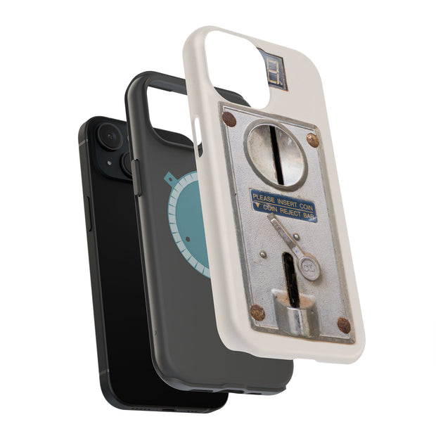 Coin Slot Tough Cases For Apple iPhone (17, 16, 15, 14, 13, 12, 11, X, SE, 8, 7/ Air, Plus, Pro, Max, Mini, XR, XS), Print in USA