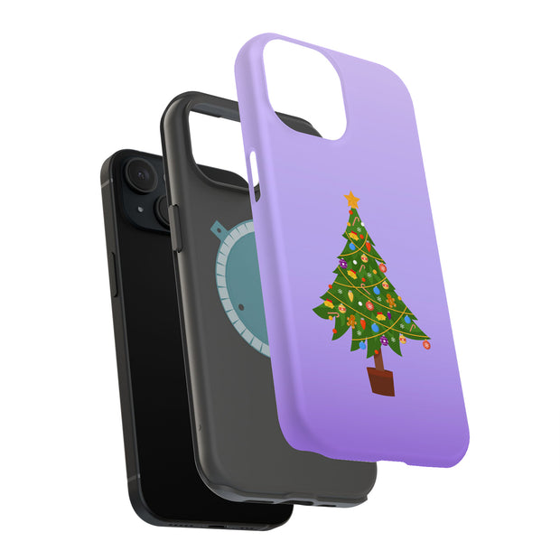 Xmas Tree Tough Cases For Apple iPhone (17, 16, 15, 14, 13, 12, 11, X, SE, 8, 7/ Air, Plus, Pro, Max, Mini, XR, XS), Print in USA