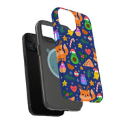 Cute Xmas Tough Cases For Apple iPhone (17, 16, 15, 14, 13, 12, 11, X, SE, 8, 7/ Air, Plus, Pro, Max, Mini, XR, XS), Print in USA