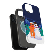 Cool Snowman Tough Cases For Apple iPhone (17, 16, 15, 14, 13, 12, 11, X, SE, 8, 7/ Air, Plus, Pro, Max, Mini, XR, XS), Print in USA