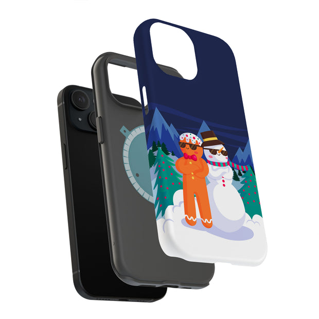 Cool Snowman Tough Cases For Apple iPhone (17, 16, 15, 14, 13, 12, 11, X, SE, 8, 7/ Air, Plus, Pro, Max, Mini, XR, XS), Print in USA