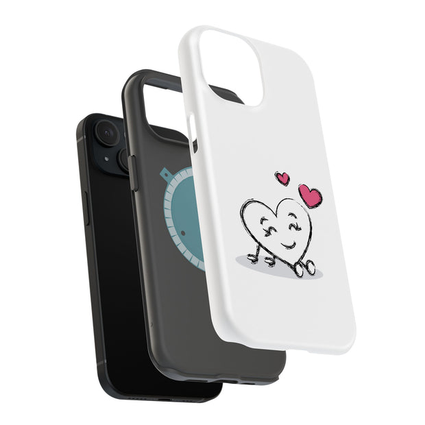 Heart 1 Tough Cases For Apple iPhone (17, 16, 15, 14, 13, 12, 11, X, SE, 8, 7/ Air, Plus, Pro, Max, Mini, XR, XS), Print in USA