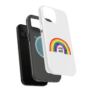 Rainbow Love 1 Tough Cases For Apple iPhone (17, 16, 15, 14, 13, 12, 11, X, SE, 8, 7/ Air, Plus, Pro, Max, Mini, XR, XS), Print in USA