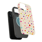 Polka Dot 4 Tough Cases For Apple iPhone (17, 16, 15, 14, 13, 12, 11, X, SE, 8, 7/ Air, Plus, Pro, Max, Mini, XR, XS), Print in USA