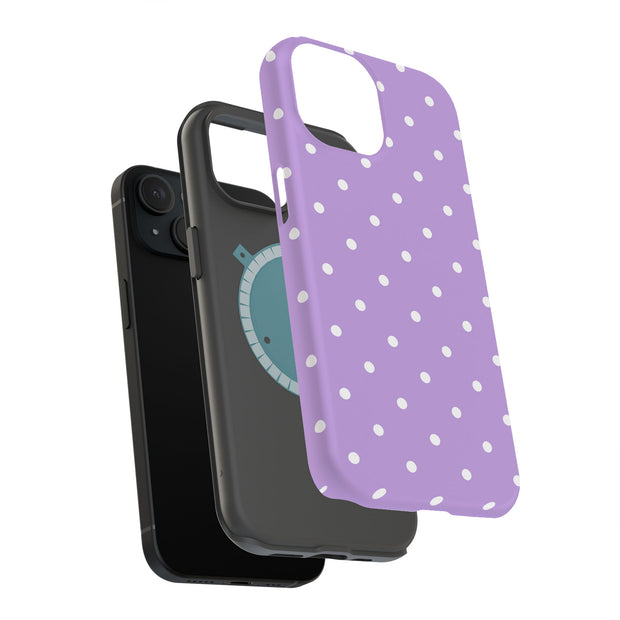 Polka Dot 5 Tough Cases For Apple iPhone (17, 16, 15, 14, 13, 12, 11, X, SE, 8, 7/ Air, Plus, Pro, Max, Mini, XR, XS), Print in USA