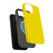 Yellow Tough Cases For Apple iPhone (17, 16, 15, 14, 13, 12, 11, X, SE, 8, 7/ Air, Plus, Pro, Max, Mini, XR, XS), Print in USA