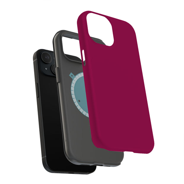Red Violet Tough Cases For Apple iPhone (17, 16, 15, 14, 13, 12, 11, X, SE, 8, 7/ Air, Plus, Pro, Max, Mini, XR, XS), Print in USA