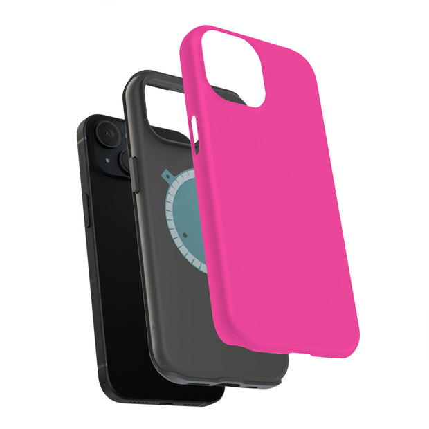 Hot Pink Tough Cases For Apple iPhone (17, 16, 15, 14, 13, 12, 11, X, SE, 8, 7/ Air, Plus, Pro, Max, Mini, XR, XS), Print in USA