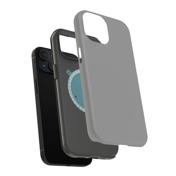 Gray Tough Cases For Apple iPhone (17, 16, 15, 14, 13, 12, 11, X, SE, 8, 7/ Air, Plus, Pro, Max, Mini, XR, XS), Print in USA