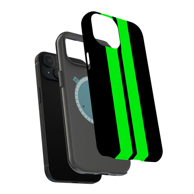 Racing Stripe 6 Tough Cases For Apple iPhone (17, 16, 15, 14, 13, 12, 11, X, SE, 8, 7/ Air, Plus, Pro, Max, Mini, XR, XS), Print in USA