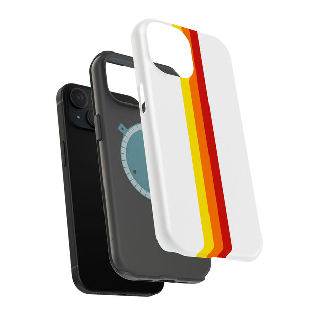 Race Stripe 11 Tough Cases For Apple iPhone (17, 16, 15, 14, 13, 12, 11, X, SE, 8, 7/ Air, Plus, Pro, Max, Mini, XR, XS), Print in USA
