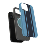 Race Stripe 14 Tough Cases For Apple iPhone (17, 16, 15, 14, 13, 12, 11, X, SE, 8, 7/ Air, Plus, Pro, Max, Mini, XR, XS), Print in USA