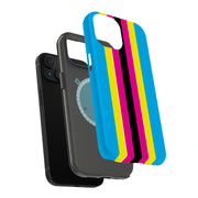 Race Stripe 17 Tough Cases For Apple iPhone (17, 16, 15, 14, 13, 12, 11, X, SE, 8, 7/ Air, Plus, Pro, Max, Mini, XR, XS), Print in USA