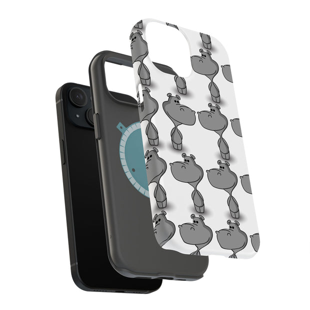 Hippo One Tough Cases For Apple iPhone (17, 16, 15, 14, 13, 12, 11, X, SE, 8, 7/ Air, Plus, Pro, Max, Mini, XR, XS), Print in USA
