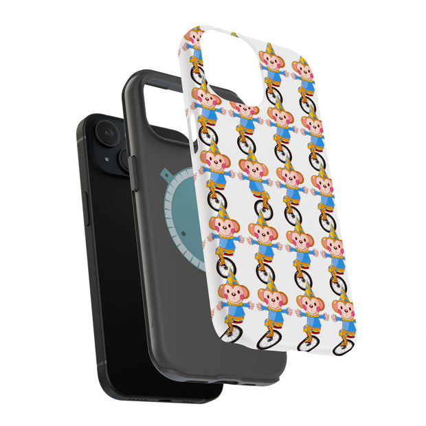 Circus Monkey Tough Cases For Apple iPhone (17, 16, 15, 14, 13, 12, 11, X, SE, 8, 7/ Air, Plus, Pro, Max, Mini, XR, XS), Print in USA