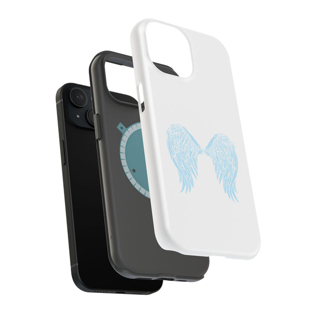 Blue Wings 1 Tough Cases For Apple iPhone (17, 16, 15, 14, 13, 12, 11, X, SE, 8, 7/ Air, Plus, Pro, Max, Mini, XR, XS), Print in USA