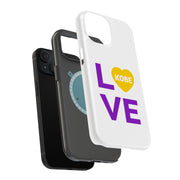 Love Kobe 3 Tough Cases For Apple iPhone (17, 16, 15, 14, 13, 12, 11, X, SE, 8, 7/ Air, Plus, Pro, Max, Mini, XR, XS), Print in USA