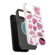 Skull Collage Tough Cases For Apple iPhone (17, 16, 15, 14, 13, 12, 11, X, SE, 8, 7/ Air, Plus, Pro, Max, Mini, XR, XS), Print in USA