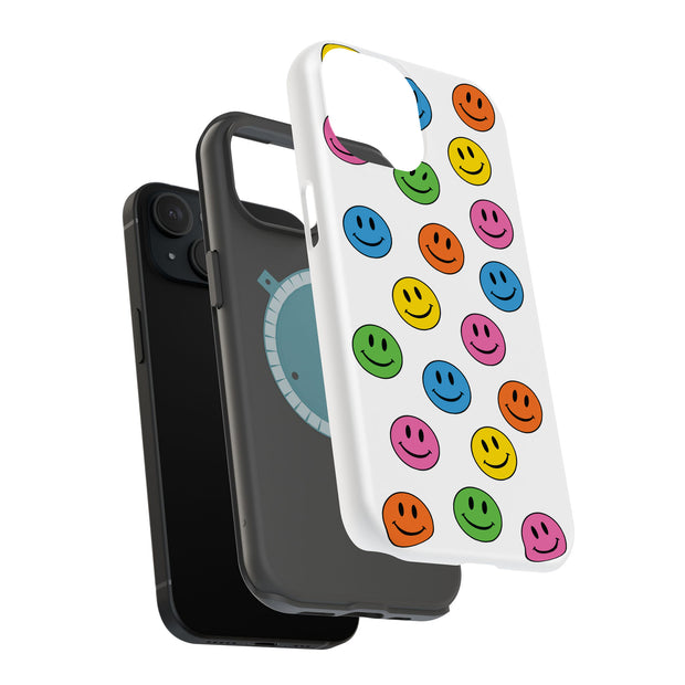 Icon Collage Tough Cases For Apple iPhone (17, 16, 15, 14, 13, 12, 11, X, SE, 8, 7/ Air, Plus, Pro, Max, Mini, XR, XS), Print in USA