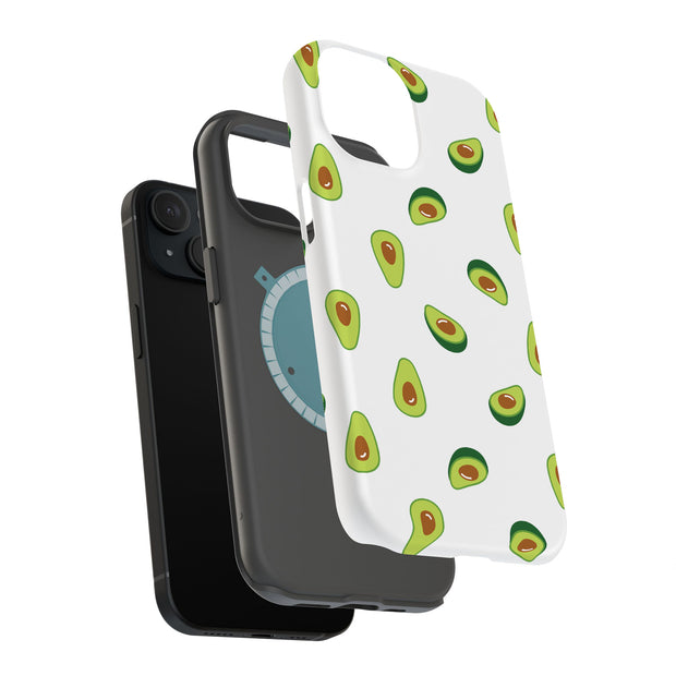 Funny Avocado 8 Tough Cases For Apple iPhone (17, 16, 15, 14, 13, 12, 11, X, SE, 8, 7/ Air, Plus, Pro, Max, Mini, XR, XS), Print in USA