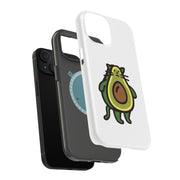 Cat Avocado Tough Cases For Apple iPhone (17, 16, 15, 14, 13, 12, 11, X, SE, 8, 7/ Air, Plus, Pro, Max, Mini, XR, XS), Print in USA