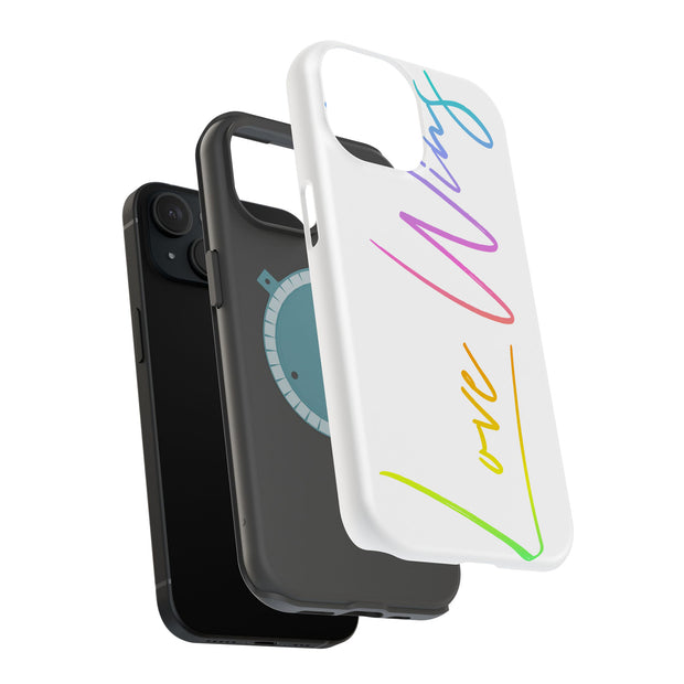 Love Wins Tough Cases For Apple iPhone (17, 16, 15, 14, 13, 12, 11, X, SE, 8, 7/ Air, Plus, Pro, Max, Mini, XR, XS), Print in USA