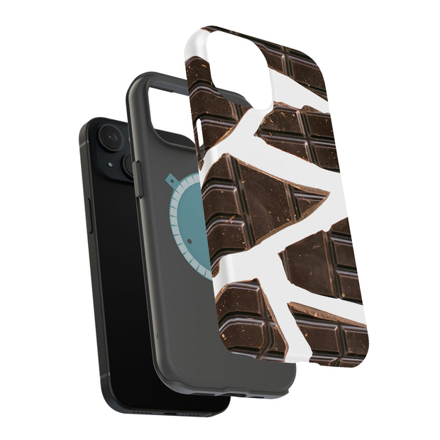 Chocolate Bar Tough Cases For Apple iPhone (17, 16, 15, 14, 13, 12, 11, X, SE, 8, 7/ Air, Plus, Pro, Max, Mini, XR, XS), Print in USA