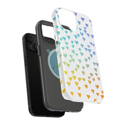 Gradient Hearts Tough Cases For Apple iPhone (17, 16, 15, 14, 13, 12, 11, X, SE, 8, 7/ Air, Plus, Pro, Max, Mini, XR, XS), Print in USA
