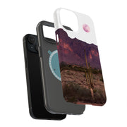 Twilight Cactus Tough Cases For Apple iPhone (17, 16, 15, 14, 13, 12, 11, X, SE, 8, 7/ Air, Plus, Pro, Max, Mini, XR, XS), Print in USA