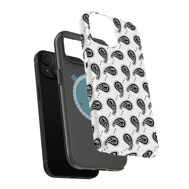 Black Bandana 3 Tough Cases For Apple iPhone (17, 16, 15, 14, 13, 12, 11, X, SE, 8, 7/ Air, Plus, Pro, Max, Mini, XR, XS), Print in USA