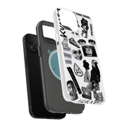 Grunge Collage5 Tough Cases For Apple iPhone (17, 16, 15, 14, 13, 12, 11, X, SE, 8, 7/ Air, Plus, Pro, Max, Mini, XR, XS), Print in USA