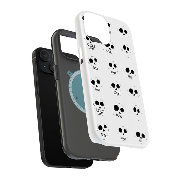 Funny Skull Tough Cases For Apple iPhone (17, 16, 15, 14, 13, 12, 11, X, SE, 8, 7/ Air, Plus, Pro, Max, Mini, XR, XS), Print in USA