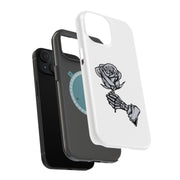 Rose Skeleton Tough Cases For Apple iPhone (17, 16, 15, 14, 13, 12, 11, X, SE, 8, 7/ Air, Plus, Pro, Max, Mini, XR, XS), Print in USA
