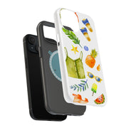 Go Summer Beach Tough Cases For Apple iPhone (17, 16, 15, 14, 13, 12, 11, X, SE, 8, 7/ Air, Plus, Pro, Max, Mini, XR, XS), Print in USA