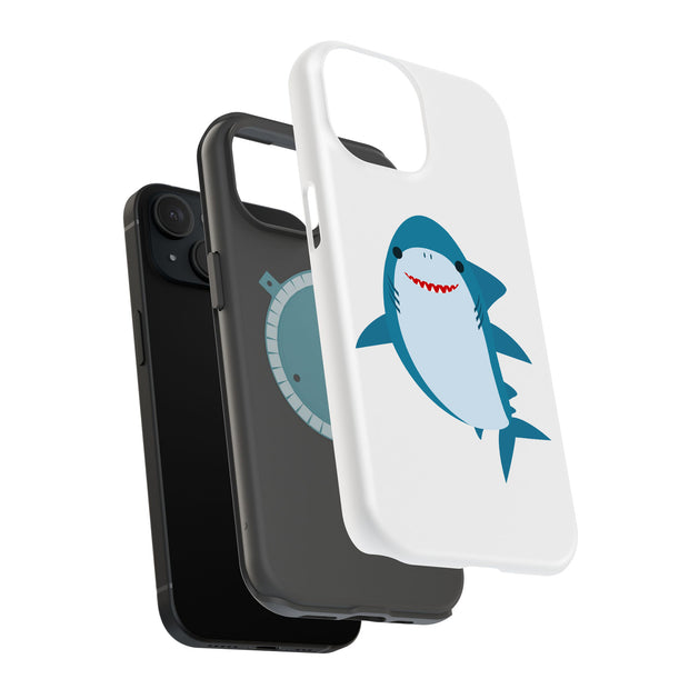Cute Baby Shark Tough Cases For Apple iPhone (17, 16, 15, 14, 13, 12, 11, X, SE, 8, 7/ Air, Plus, Pro, Max, Mini, XR, XS), Print in USA