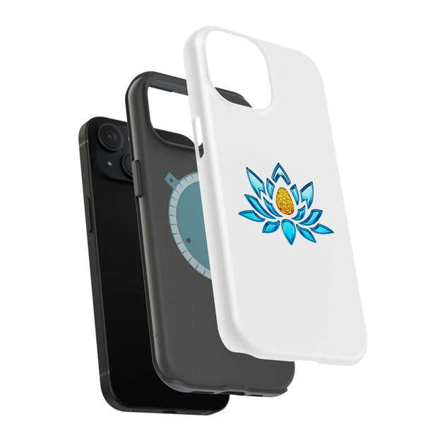 Blue Lotus Tough Cases For Apple iPhone (17, 16, 15, 14, 13, 12, 11, X, SE, 8, 7/ Air, Plus, Pro, Max, Mini, XR, XS), Print in USA
