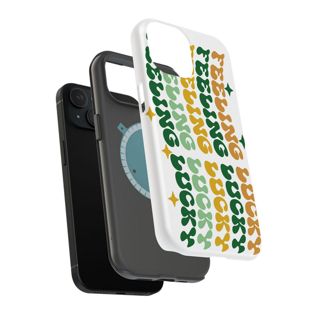 Feeling Lucky 1 Tough Cases For Apple iPhone (17, 16, 15, 14, 13, 12, 11, X, SE, 8, 7/ Air, Plus, Pro, Max, Mini, XR, XS), Print in USA