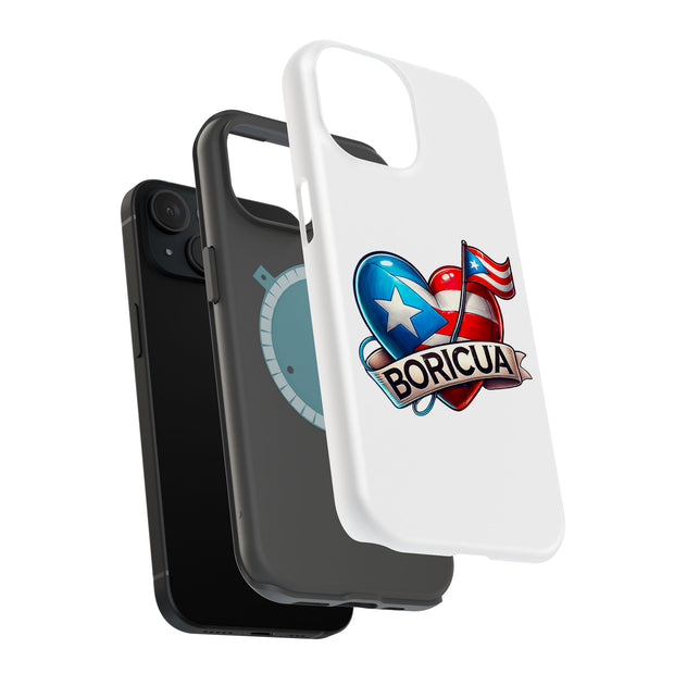 Puerto Boricua Tough Cases For Apple iPhone (17, 16, 15, 14, 13, 12, 11, X, SE, 8, 7/ Air, Plus, Pro, Max, Mini, XR, XS), Print in USA