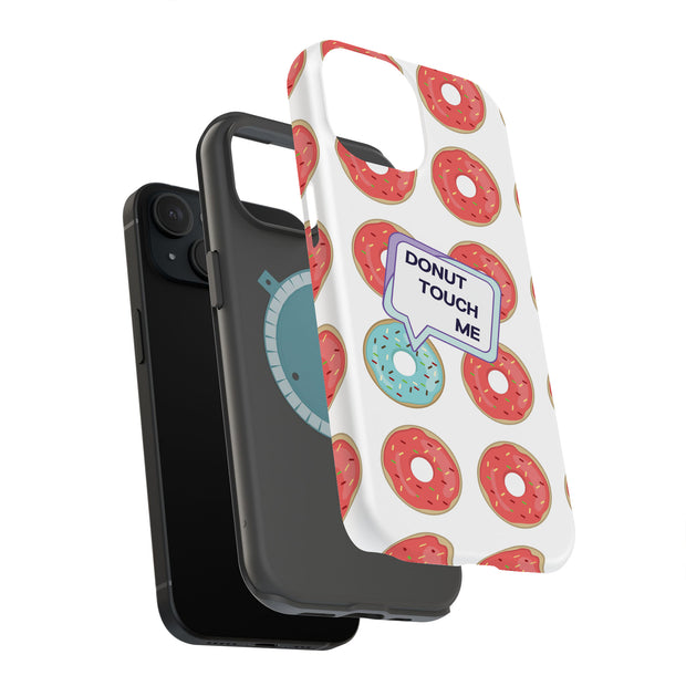 No Touch Donut Tough Cases For Apple iPhone (17, 16, 15, 14, 13, 12, 11, X, SE, 8, 7/ Air, Plus, Pro, Max, Mini, XR, XS), Print in USA