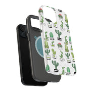 Cute Cactus  Tough Cases For Apple iPhone (17, 16, 15, 14, 13, 12, 11, X, SE, 8, 7/ Air, Plus, Pro, Max, Mini, XR, XS), Print in USA