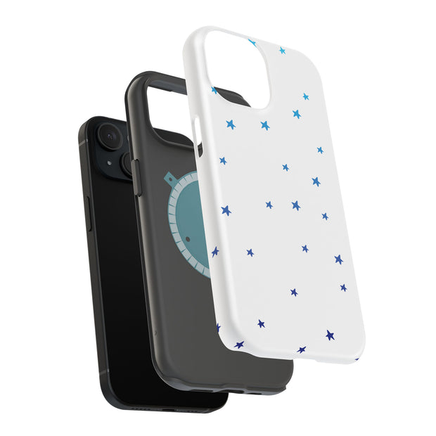 Star Blue Tough Cases For Apple iPhone (17, 16, 15, 14, 13, 12, 11, X, SE, 8, 7/ Air, Plus, Pro, Max, Mini, XR, XS), Print in USA