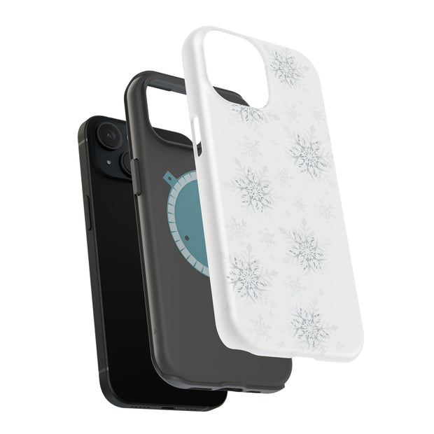 Snowflake 2 Tough Cases For Apple iPhone (17, 16, 15, 14, 13, 12, 11, X, SE, 8, 7/ Air, Plus, Pro, Max, Mini, XR, XS), Print in USA