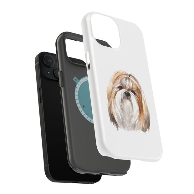 Dog Painting 1 Tough Cases For Apple iPhone (17, 16, 15, 14, 13, 12, 11, X, SE, 8, 7/ Air, Plus, Pro, Max, Mini, XR, XS), Print in USA