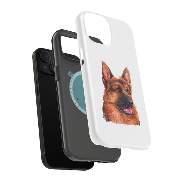 Dog Painting a Tough Cases For Apple iPhone (17, 16, 15, 14, 13, 12, 11, X, SE, 8, 7/ Air, Plus, Pro, Max, Mini, XR, XS), Print in USA