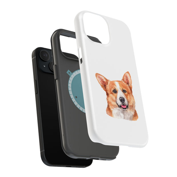 Dog Painting e Tough Cases For Apple iPhone (17, 16, 15, 14, 13, 12, 11, X, SE, 8, 7/ Air, Plus, Pro, Max, Mini, XR, XS), Print in USA