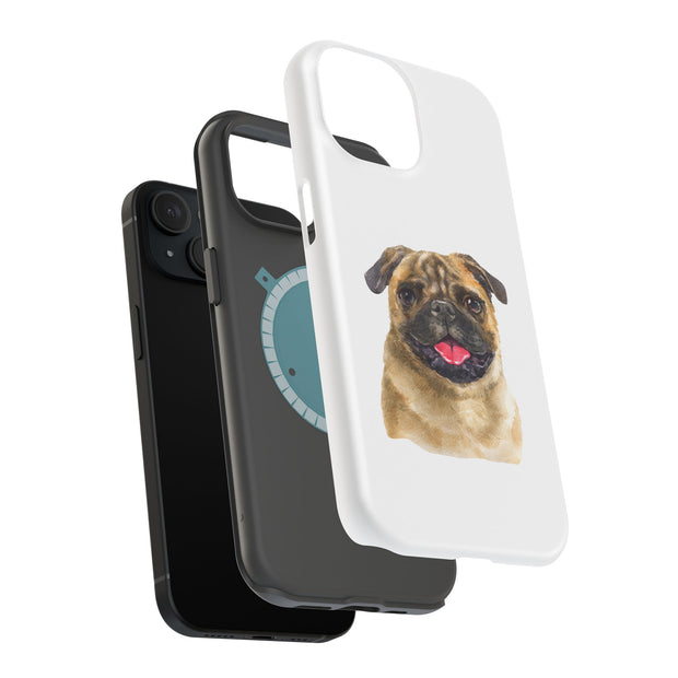 Dog Painting j Tough Cases For Apple iPhone (17, 16, 15, 14, 13, 12, 11, X, SE, 8, 7/ Air, Plus, Pro, Max, Mini, XR, XS), Print in USA