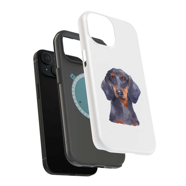 Dog Painting k Tough Cases For Apple iPhone (17, 16, 15, 14, 13, 12, 11, X, SE, 8, 7/ Air, Plus, Pro, Max, Mini, XR, XS), Print in USA