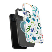 Flower 2 Tough Cases For Apple iPhone (17, 16, 15, 14, 13, 12, 11, X, SE, 8, 7/ Air, Plus, Pro, Max, Mini, XR, XS), Print in USA
